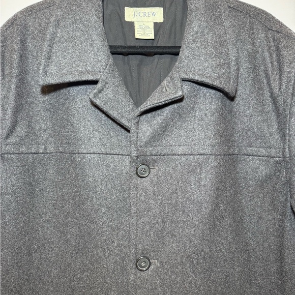 J CREW Men’s Wool Winter Pea Coat HEATHERED GRAY / LARGE - Picture 2 of 13